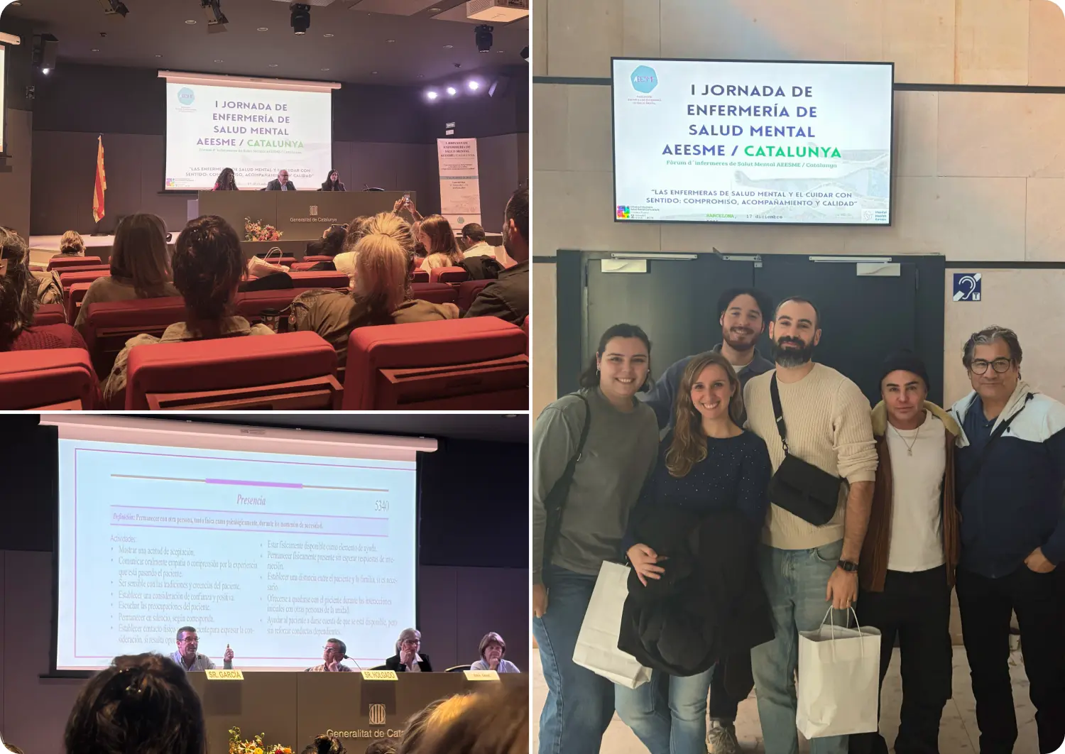 Participamos en la I Jornada de Enfermería de Salud Mental AEESME / Catalunya